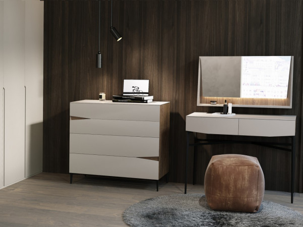 Стол туалетный VEZZEL2 орех/taupe