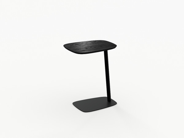 Стол придиванный LINE WOOD ясень choco/черный