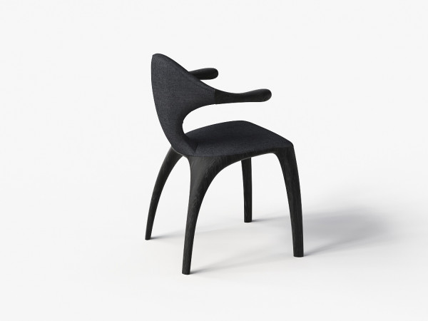 Стул 3132 дуб черный/темно-синий