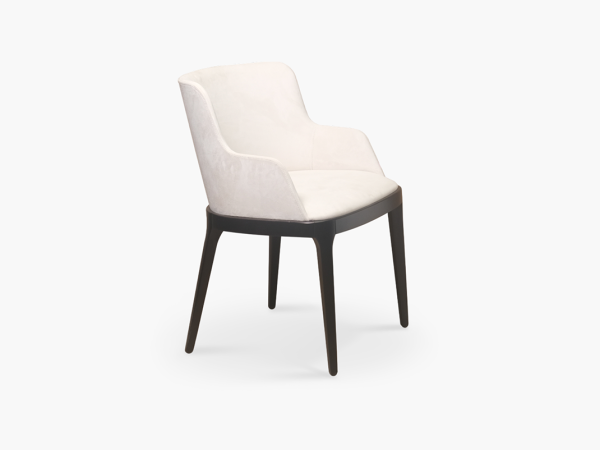 Полукресло GUSTO черный/безе