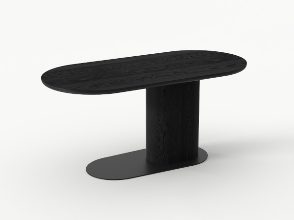 Стол обеденный MADISON 1700х800 ясень choco/черный Стол обеденный MADISON 1700х800 ясень choco/черный