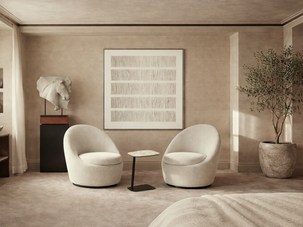 Кресло поворотное ISOLA | ИСОЛА cream/marengo