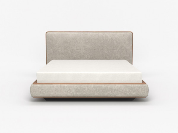 Шпонированная кровать высокая RAGGIO2 орех