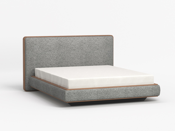 Шпонированная кровать высокая RAGGIO2 орех Шпонированная кровать высокая RAGGIO2 орех