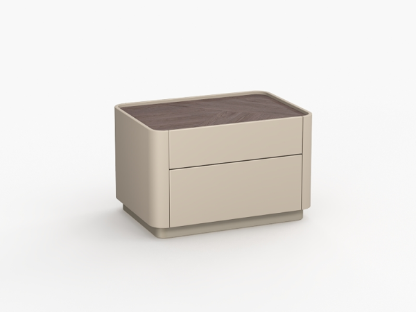 Прикроватная тумба LUNNO эмаль кашемир/орех cedar Прикроватная тумба LUNNO эмаль кашемир/орех cedar