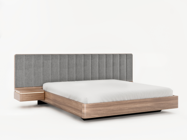 Кровать Orly 160 с широким изголовьем орех valencia stone Кровать Orly 160 с широким изголовьем орех valencia stone